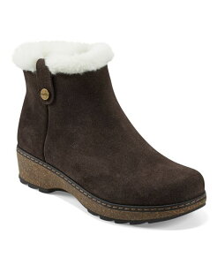 �A�[�X ���f�B�[�X �V���[�Y �u�[�c�E���C���u�[�c �X�G�[�h �u�[�c Earth Women's Kim Cozy Suede Cold Weather Booties Dark Brown Suede �u���E��