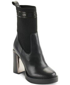 【送料無料】 ダナ キャラン ニューヨーク レディース ブーツ・レインブーツ シューズ Women's Vilma Pull-On Sock Booties Black/ Dark Gunmetal