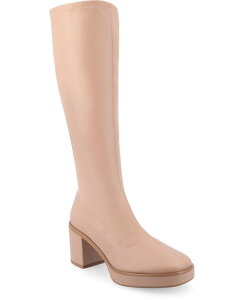 【送料無料】 ジュルネ コレクション レディース ブーツ・レインブーツ シューズ Women's Alondra Narrow Calf Platform Boots Mauve