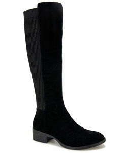 PlXR[ fB[X V[Y u[cECu[c g[ u[c Kenneth Cole New York Women's Levon Tall Shaft Riding Boots Black Suede ubN