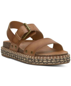 ���b�L�[�u�����h ���f�B�[�X �V���[�Y �T���_�� Lucky Brand Women's Umora Espadrille Flatform Sandals Latte Leather