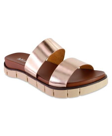 【送料無料】 ミア レディース サンダル シューズ Women's Elori Slip-On Sandals Rose Gold Leather