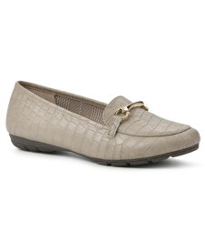 【送料無料】 クリフバイホワイトマウンテン レディース パンプス シューズ Women's Glowing Loafer Flats Taupe Croco Print- Polyurethane