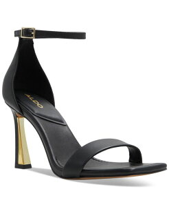 �A���h ���f�B�[�X �V���[�Y �T���_�� �q�[�� ALDO Women's Rosali Square Toe High Heel Dress Sandals Black �u���b�N