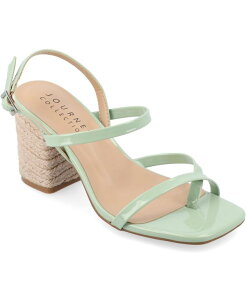 �W�����l �R���N�V���� ���f�B�[�X �V���[�Y �T���_�� �q�[�� Journee Collection Women's Olivina Espadrille Block Heel Strappy Sandals Sage �Z�[�W