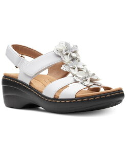 N[NX fB[X V[Y T_ Clarks Women's Merliah Sheryl Embellished Slingback Sandals White zCg