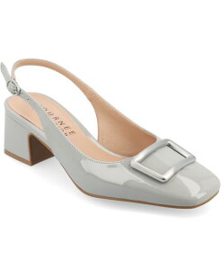�W�����l �R���N�V���� ���f�B�[�X �V���[�Y �p���v�X Journee Collection Women's Everlee Tru Comfort Foam Sling Back Square Toe Pumps Gray �O���[
