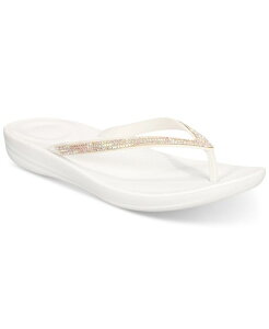 �t�B�b�g�t���b�v ���f�B�[�X �V���[�Y �T���_�� FitFlop Women's Iqushion Sparkle Flip-Flop Sandal Urban White �z���C�g