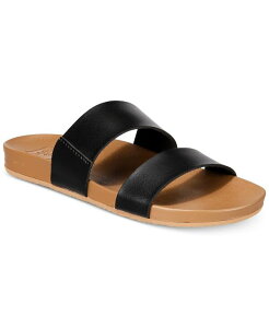 ���[�t ���f�B�[�X �V���[�Y �T���_�� REEF Cushion Vista Pool Slides Black Natural �u���b�N