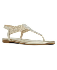 �o���h���[�m ���f�B�[�X �V���[�Y �T���_�� Bandolino Women's Kayte Embellished T-Strap Flat Sandals Gold-Tone �S�[���h