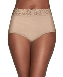 �o�j�e�B�t�F�A ���f�B�[�X �A���_�[�E�F�A �p���c ���[�X Vanity Fair Flattering Lace Stretch Brief Underwear 13281 also available in extended sizes Rose Beige- Nude 01 �x�[�W��