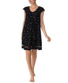 【送料無料】 エレントレイシー レディース ナイトウェア アンダーウェア Yours to Love Short Sleeve Nightgown Black Dot