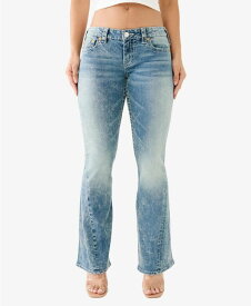 【送料無料】 トゥルーレリジョン レディース デニムパンツ ジーンズ ボトムス Women's Joey Low Rise Big T Vintage-like Flare Jeans Medium Wash