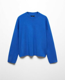 【送料無料】 マンゴ レディース ニット・セーター アウター Women's Perkins Neck Knitted Sweater Blue