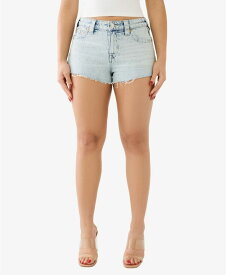 【送料無料】 トゥルーレリジョン レディース ハーフパンツ・ショーツ ボトムス Women's Hip Cutout Summer Denim Shorts Medium Wash