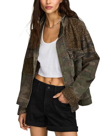 【送料無料】 ラッキーブランド レディース ジャケット・ブルゾン アウター Women's Patchwork Camo Cropped Jacket Camo Print Mix