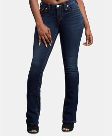 【送料無料】 トゥルーレリジョン レディース デニムパンツ ジーンズ ボトムス Billie Mid Rise Stretchy Straight-Leg Jeans Minimal Abrasion