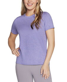 【送料無料】 スケッチャーズ レディース Tシャツ トップス Women's Active GO DRI&reg; SWIFT Short-Sleeve T-Shirt Purple