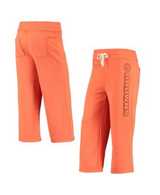 【送料無料】 ジャンクフード レディース カジュアルパンツ ボトムス Women's Orange Cleveland Browns Cropped Pants Orange