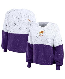 【送料無料】 ウェア バイ エリン アンドルーズ レディース ニット・セーター アウター Women's White Purple Phoenix Suns Color-Block Pullover Sweater White Purple
