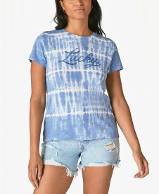 【送料無料】 ラッキーブランド レディース シャツ トップス Women's Cotton Logo T-Shirt Infinity