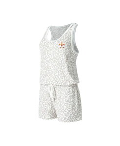 yz RZvc X|[c fB[X WvX[c gbvX Women's Cream Houston Astros Montana Hacci Knit Romper Cream