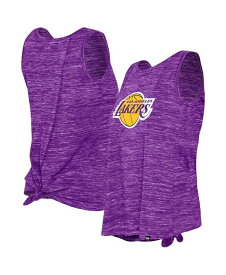 【送料無料】 ニューエラ レディース タンクトップ トップス Women's Purple Los Angeles Lakers Space Dye Active Tank Top Purple