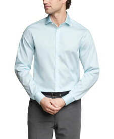 【送料無料】 カルバンクライン メンズ シャツ トップス Men's Steel Plus Regular Fit Modern Pin Cord Dress Shirt Lilac