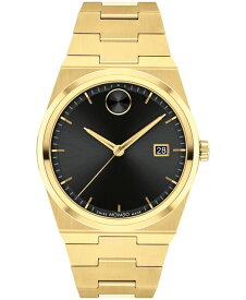 【送料無料】 モバド メンズ 腕時計 アクセサリー Men's Quest Swiss Quartz Ionic Gold PVD Steel 40mm Watch Gold-tone