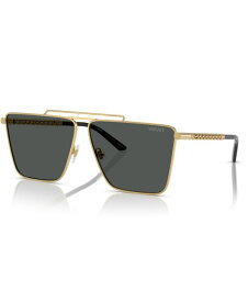 【送料無料】 ヴェルサーチ メンズ サングラス・アイウェア アクセサリー Men's Sunglasses Ve2266 Gold