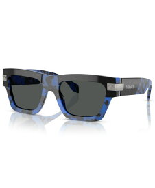 【送料無料】 ヴェルサーチ メンズ サングラス・アイウェア アクセサリー Men's Sunglasses Ve4464 Hava Blue