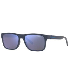 【送料無料】 アーネット メンズ サングラス・アイウェア アクセサリー Unisex Polarized Sunglasses AN4298 BANDRA 55 Matte Navy Blue