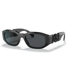 【送料無料】 ヴェルサーチ メンズ サングラス・アイウェア アクセサリー Unisex Sunglasses VE4361 Biggie BLACK/ DARK GREY