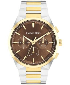�J���o���N���C�� �����Y �A�N�Z�T���[ �r���v T�V���c Calvin Klein Men's Distinguish Two-Tone Stainless Steel Bracelet Watch 44mm Two-Tone