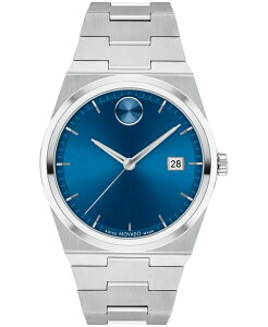 ���o�h �����Y �A�N�Z�T���[ �r���v T�V���c Movado Men's Quest Swiss Quartz Stainless Steel 40mm Watch Silver-tone �V���o�[