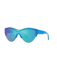 【送料無料】 バレンシアガ メンズ サングラス・アイウェア アクセサリー Unisex Sunglasses Bb0004S 6E000185 Blue Light