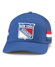 【送料無料】 アメリカンニードル メンズ 帽子 アクセサリー Men's Blue New York Rangers HotFoot Stripes Trucker Adjustable Hat Blue