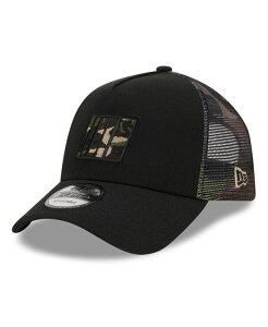 �j���[�G�� �����Y �A�N�Z�T���[ �X�q New Era Men's Black NASCAR Camo 9FORTY A-Frame Trucker Adjustable Hat Black �u���b�N
