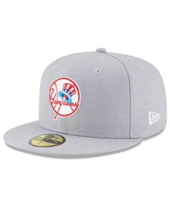 �j���[�G�� �����Y �A�N�Z�T���[ �X�q �E�[�� New Era Men's Gray New York Yankees Cooperstown Collection Wool 59FIFTY Fitted Hat Gray �O���[