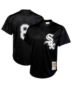�~�b�`�F��&�l�X �����Y �g�b�v�X �V���c ���b�V�� �g�[�� �W���[�W�[ Mitchell & Ness Men's Bo Jackson Black Chicago White Sox Cooperstown Collection Big and Tall Mesh Batting Practice Jersey Black �u���b�N