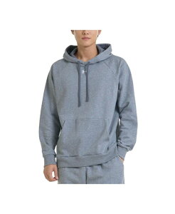 A_[A[}[ Y AE^[ p[J[EXEFbg hJ S t[X p[J[ Under Armour Men's Rival Logo Embroidered Fleece Hoodie Castlerock Hthr/ Wht