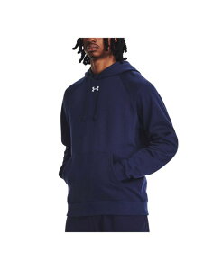A_[A[}[ Y AE^[ p[J[EXEFbg hJ S t[X p[J[ Under Armour Men's Rival Logo Embroidered Fleece Hoodie Navy / Wht lCr[