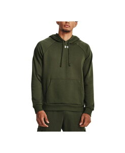 A_[A[}[ Y AE^[ p[J[EXEFbg hJ S t[X p[J[ Under Armour Men's Rival Logo Embroidered Fleece Hoodie Od Green/ Wht O[