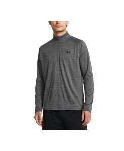 A_[A[}[ Y AE^[ p[J[EXEFbg XEFbg Vc Under Armour Men's UA Tech Space-Dyed 1/2-Zip Performance Sweatshirt Castlerock Gry/blk
