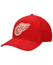 【送料無料】 アメリカンニードル メンズ 帽子 アクセサリー Men's Red Detroit Red Wings Corduroy Chain Stitch Adjustable Hat Red