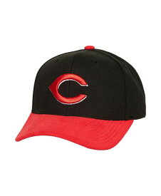 【送料無料】 ミッチェル&ネス メンズ 帽子 アクセサリー Men's Black Red Cincinnati Reds Corduroy Pro Snapback Hat Black Red