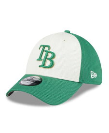 【送料無料】 ニューエラ メンズ 帽子 アクセサリー Men's White Green Tampa Bay Rays 2024 St. Patrick's Day 39THIRTY Flex Fit Hat White Green