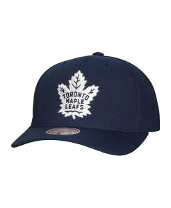 �~�b�`�F��&�l�X �����Y �A�N�Z�T���[ �X�q Mitchell & Ness Men's Navy Toronto Maple Leafs Team Ground Pro Adjustable Hat Navy �l�C�r�[