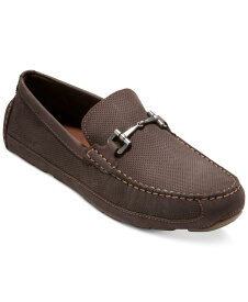 【送料無料】 コールハーン メンズ スリッポン・ローファー シューズ Men's Wyatt Leather Slip-On Bit Driving Loafers Ch Dark Chocolate Nubuck Perf/gum