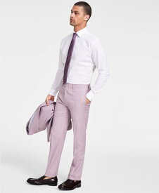 【送料無料】 カルバンクライン メンズ カジュアルパンツ ボトムス Men's Slim-Fit Wool-Blend Stretch Sharkskin Suit Separate Pants Pink